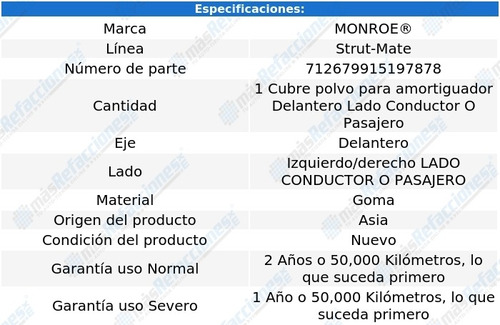 Cubre Polvo Amortiguador Izq/der Delantero Ion 03-07 Foto 3