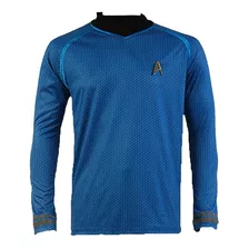 Camiseta De Fantasia Elástica Azul Star Trek