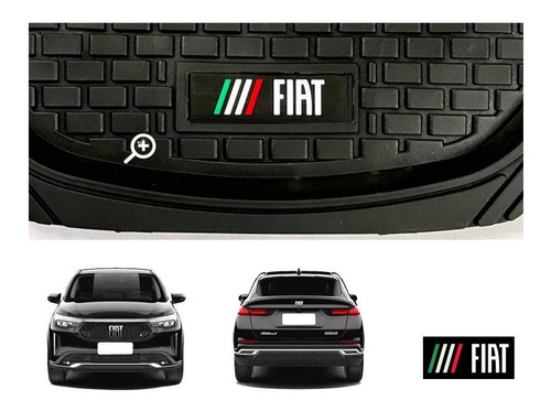 Tapetes 3d Logo Fiat + Cajuela Nuevo Fastback 2023 2024 2025 Foto 5