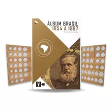 Álbum Moedas Reis Império Brasil 1854 A 1887 Barato