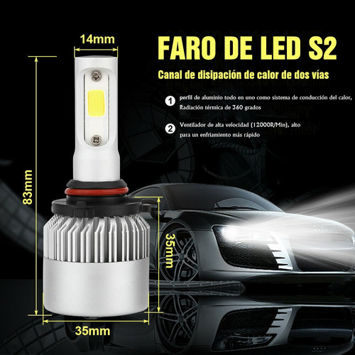 9005 9006 H11 Kit De Focos Led Para Para Toyota Corolla Foto 7