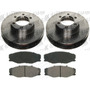 Kit 2 Tambores Tra Y 2 Discos Del Pick Up Nissan 720 82-93