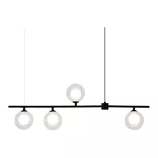 Lustre Pendente Quality Orbit 1539 G9 - Dourado/transparente