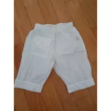 Pantalón Blanco Bebé Advanced Talle 3 A 6 Meses