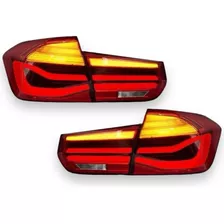 Par Lanternas Bmw 316i 320i 328i F30 Red M3 Style Full Led 