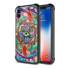 Carloca Funda Para iPhone XR, Trippy Psychedelic 5 iPhone XR