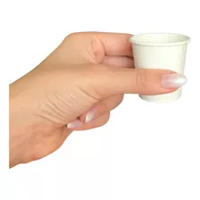 Copo Papel Branco 60ml Biodegradável Térmico - Cx 1.000un