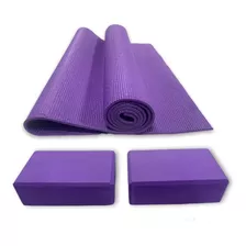 Kit Yoga Pilates Mat Colchoneta 6mm + 2 Ladrillos Mr Gym