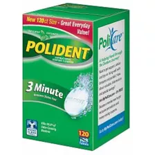 Polident Limpiador, Antibacteriano De 3 Minutos Dentaduras P