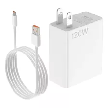 Cargador Xiaomi 120w + Cable Tipo C Turbocharge Original