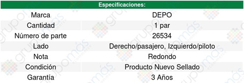 Par De Faros De Niebla Depo Ford F-150 2005 2006 2007 2008 Foto 4