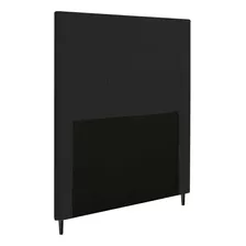 Cabeceira Luna Para Cama Box Solteiro 90 Cm Corino Preto