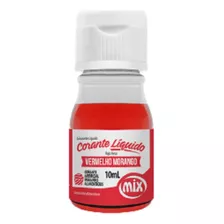 Corante Alimentício Líquido Vermelho Morango Mix Frasco 10ml