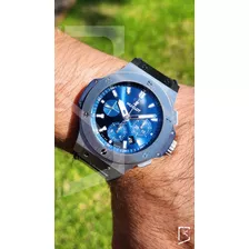 Hublot Big Bang Cronógrafo Acero Azul 44mm Impecable