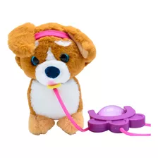 Peluche Mascota Sprint Perrito Puppy Con Sonidos Color Marrón