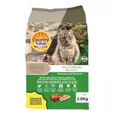 Country Value Gatos Pollo 2 Kg