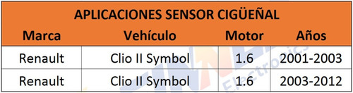 Sensor Cigeal Renault  Clio Ii Symbol 1.6 Foto 4