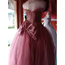 Vestido 15 Años, Palo De Rosa. Elegante 