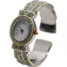 Metal Señoras Western Diseño Bangle/cuff Reloj Con Banda De 