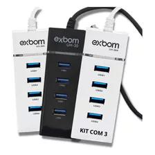 Kit 03 Hub Usb 3 0 4 Portas Entradas 9 Pinos Extensor Speed