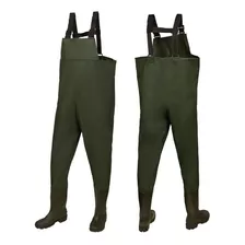 Wader Traje Pesca Pvc Reforzado Con Botas Talles Impacto