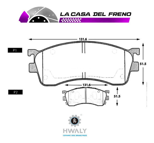 Pastilla De Freno Delantera Ford Probe 2.0 1993-1997 Foto 3