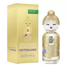  Perfume Benetton Sisterland Golden Vanilla Edt 80ml Para Mujer Edp 80 ml Para Mujer 