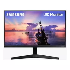 Monitor Ips Samsung 24 Full Hd 75hz Sin Bordes Lf24t350 Color Negro