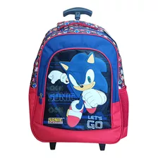 Mochila Sonic 40 X 30 X 14 Con Ruedas