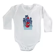 Body Bebe Spiderman Manga Larga