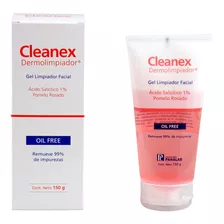 Gel Cleanex Dermolimpiador Facial Piel Grasa Y Mixta 150 Gr