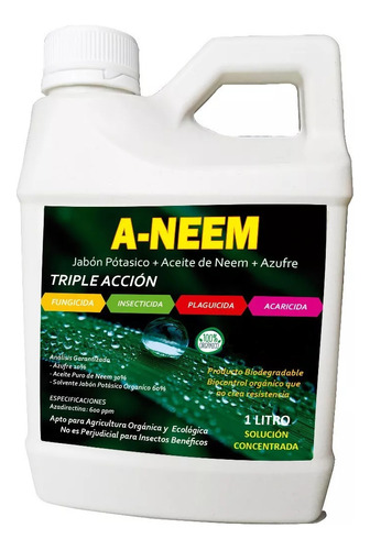 Achote S.A Jabón Pótasico con Aceite de Neem y Azufre