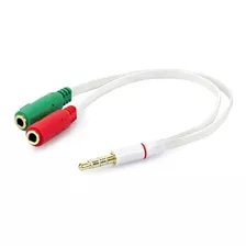 Adaptador Headset Para Fone, 2 P2 Macho Para 1 P2 Fêmea