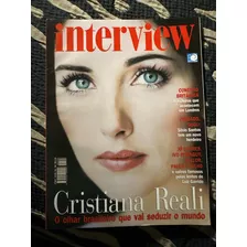 Revista Interview Cristiana Reali Serra Jk Celso Portiolli