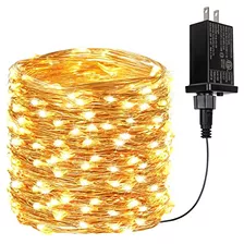 66ft 200 Luces Led De Hadas Enchufe Luces De Cadena Imp...