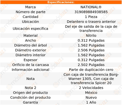 1) Retn Caja Transferencia Wagoneer 72/79 National Foto 3