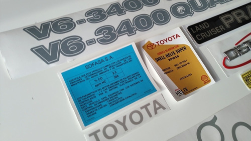 Toyota Prado 3400 Calcomanias Y Emblemas  Foto 2