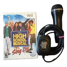 High School Musical Sing It Nintendo Wii Com Microfone