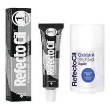 Refectocil Tintura Sobrancelha Preto 1.0 + Ox Liquido 100ml