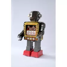 Robot Antiguo En Chapa Japones De Colección Attackig Martian