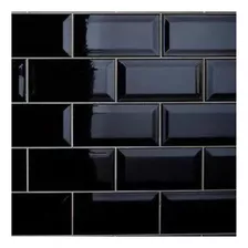 Ceramica Metro Black Brillante 10x20 Cm 