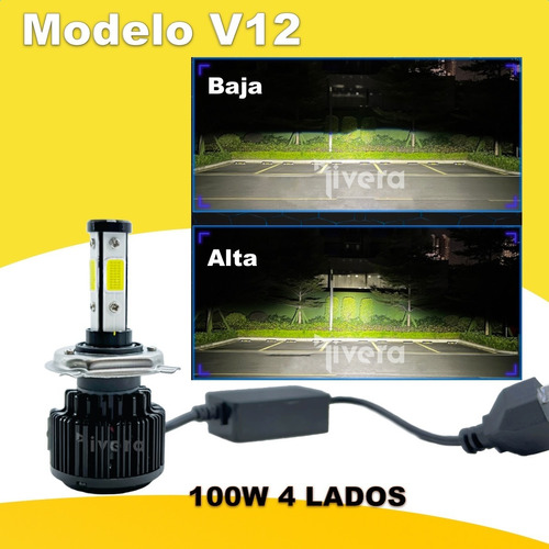 V12 Led Xenon 4 Caras Baja Mazda 6 2014 V. Halogen H11 Foto 3