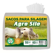 Sacos De Silagem Br 51x100 C/lacres Agro Silo 50 Un -anti Uv