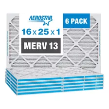 Filtro De Aire Plisado Merv 13 De Aerostar De 16 X 25 X 1 pu