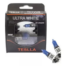 Kit Lâmpadas Super Brancas Teslla Ultra White H1 3800k 24v