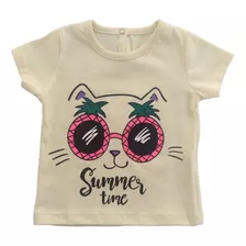 Remera Beba Mangas Cortas Summer Time