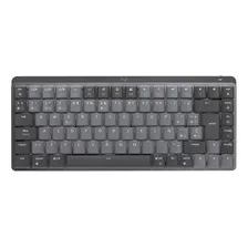 Teclado Bluetooth Logitech Master Series Mx Mechanical Mini Qwerty Español España Color Grafito Con Luz Blanca