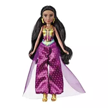 Boneca Princesa Jasmine Filme Aladdin Vestido Roxo Cabelos L