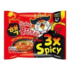 Lamen Coreano Super Picante Buldak Hot Chicken 3x Spicy 
