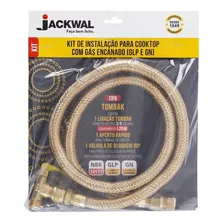 Kit De Instalação Para Coocktop Mangueira Tomback 1,20m Aperto Rápido E Válvula De Bloqueio 012.510 Jackwal (glp E Gn)